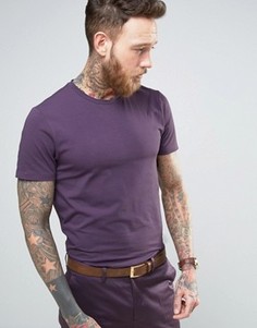 Хлопковая узкая премиум-футболка Devils Advocate - Фиолетовый