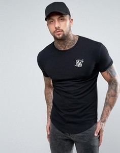 Черная облегающая футболка SikSilk - Черный