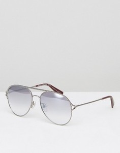 Серебристые солнцезащитные очки-авиаторы Marc Jacobs - Серебряный