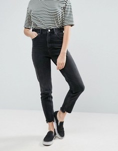 Черные узкие джинсы в винтажном стиле с завышенной талией ASOS FARLEIGH - Черный