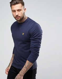 Темно-синий свитшот с круглым вырезом и логотипом в виде орла Lyle & Scott - Темно-синий