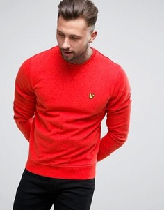 Красный свитшот с круглым вырезом и логотипом в виде орла Lyle & Scott - Красный