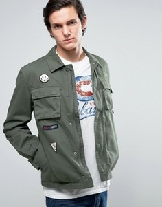 Куртка с нашивками в стиле милитари Jack & Jones Originals - Зеленый