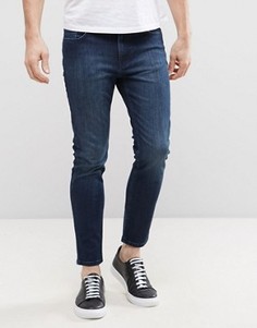 Зауженные укороченные эластичные джинсы Kiomi - Синий