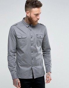 Рубашка в стиле милитари Firetrap - Серый
