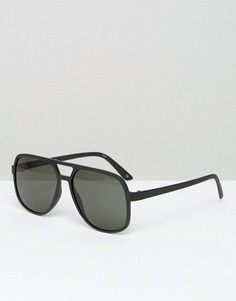 Черные солнцезащитные очки-авиаторы Le Specs - Черный