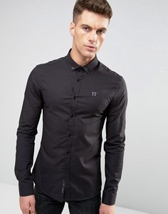 Облегающая рубашка с длинными рукавами 11 Degrees - Черный