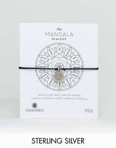Кожаный браслет с подвеской эксклюзивно для Dogeared Mandala - Серебряный