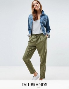 Суженные книзу брюки Vero Moda Tall - Зеленый