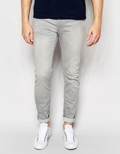 Узкие светлые джинсы серого оттенка Only & Sons - Серый
