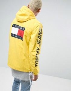 Желтая складываемая куртка в стиле 90-х с капюшоном Tommy Jeans M16 - Желтый