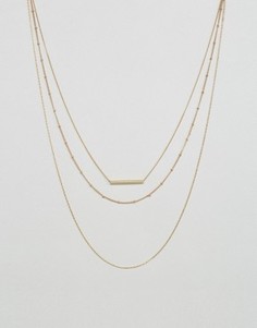 Ожерелье в несколько рядов Pieces - Золотой