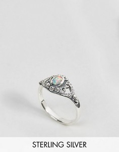 Серебряное кольцо с искусственным опалом Regal Rose Kaya - Серебряный