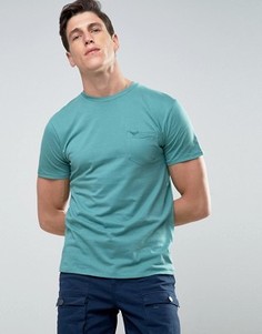 Меланжевая футболка с карманом Threadbare - Зеленый