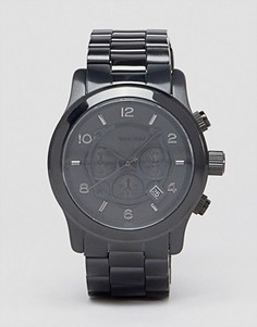 Черные oversize-часы с хронографом Michael Kors MK8157 - Черный