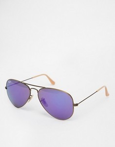 Солнцезащитные очки-авиаторы Ray-Ban - Золотой