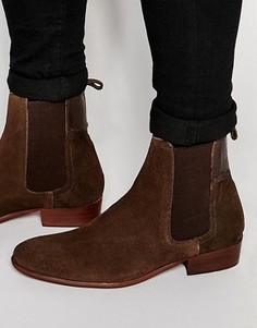 Замшевые ботинки челси Hudson London Watts - Коричневый