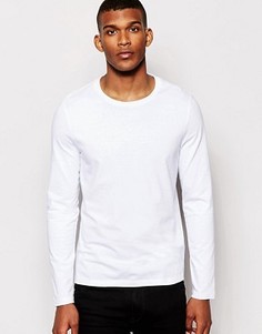 Лонгслив с круглым вырезом ASOS - Белый