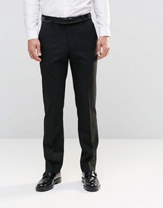 Черные строгие узкие брюки для офиса ASOS - Черный