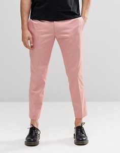 Розовые укороченные брюки скинни Religion - Розовый