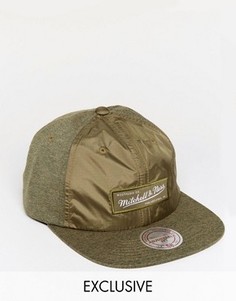 6-панельная кепка Mitchell & Ness эксклюзивно для ASOS - Зеленый