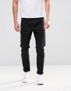 Черные суженные книзу джинсы ASOS - Черный