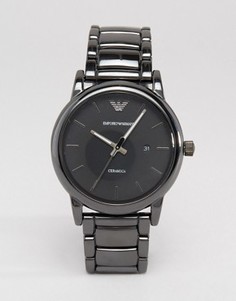 Черные наручные часы из нержавеющей стали Emporio Armani AR1508 - Черный