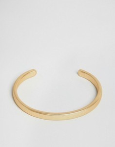 Матовый браслет-манжета Chained & Able - Золотой