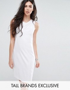 Платье без рукавов со складкой спереди Y.A.S Tall Alberte - Кремовый