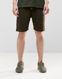 Трикотажные шорты цвета темного хаки ASOS - Зеленый