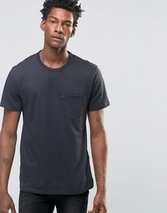 Черная футболка с карманом Levis Sunset - Черный