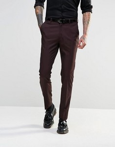 Узкие строгие брюки ASOS - Красный