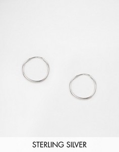 Серебряные серьги-кольца 9 мм ASOS - Серебряный