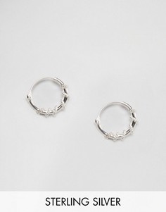 Серебряные серьги‑кольца 10 мм Kingsley Ryan - Серебряный