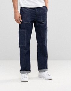 Прямые джинсы в стиле карго ASOS - Синий