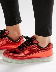 Кроссовки со светящейся подошвой Wize & Ope - Красный