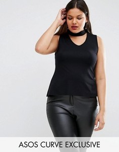 Топ ASOS CURVE - Черный