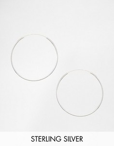 Серебряные серьги‑кольца 35 мм Kingsley Ryan - Серебряный