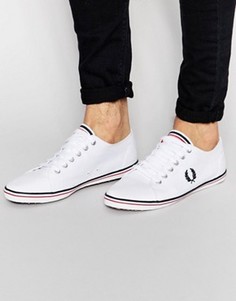 Саржевые кеды Fred Perry Kingston - Белый