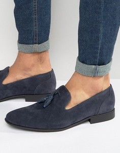 Темно-синие лоферы из искусственной замши с кисточками ASOS - Темно-синий