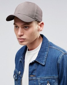 Серая бейсболка ASOS - Серый