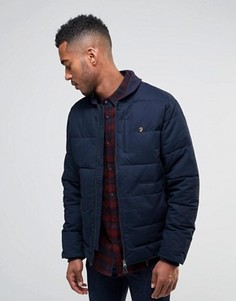 Стеганая куртка на молнии Farah - Темно-синий