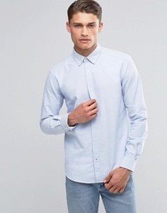 Оксфордская рубашка узкого кроя на пуговицах Esprit - Синий