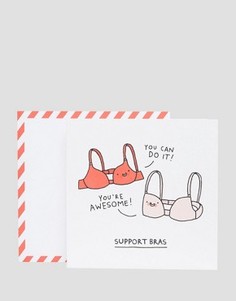 Открытка Ohh Deer Support Bras - Мульти