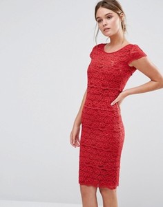 Кружевное моделирующее платье Body Frock Jasmine - Красный