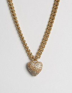 Ожерелье с цепочкой и сердечком Juicy Couture - Золотой