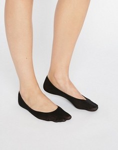 Черные хлопковые невидимые носки Jonathan Aston - Черный
