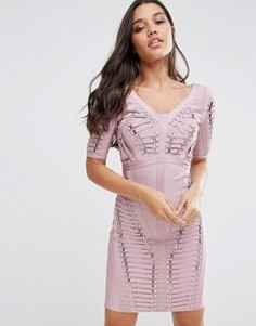 Бандажное платье WOW Couture - Розовый