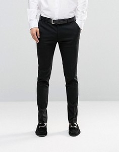 Черные супероблегающие строгие брюки ASOS - Черный