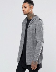 Вязаный кардиган с капюшоном ASOS - Черный